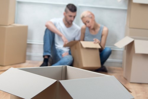 Packing and loading preparation for a man with a van job in Acton