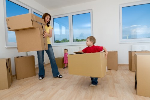 Commercial office relocation team working in Acton
