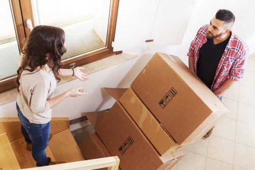 Furniture collection arranged for an Acton flat