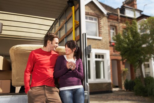 Professional loading of boxes and furniture for an urgent Acton move